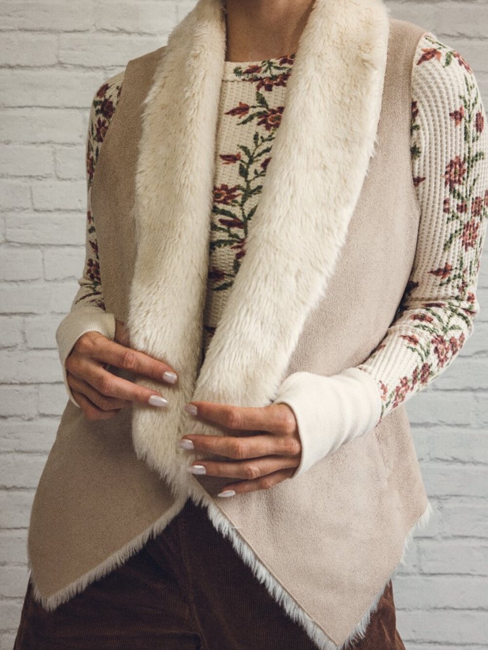 DKNY Faux Fur Cozy Vest / Jacket Liner